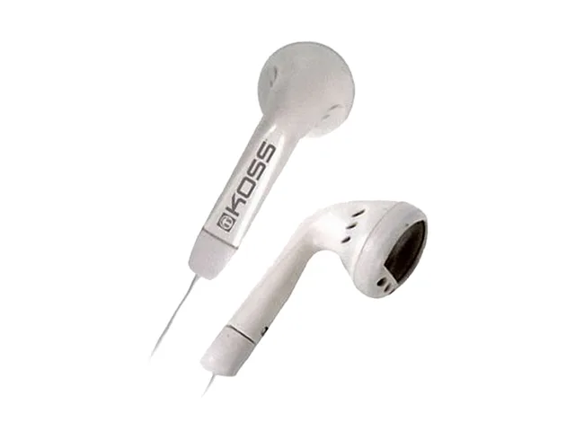 Koss Koss KE5W headphone, white, 3.5mm, 4.00 ft cord — product photo