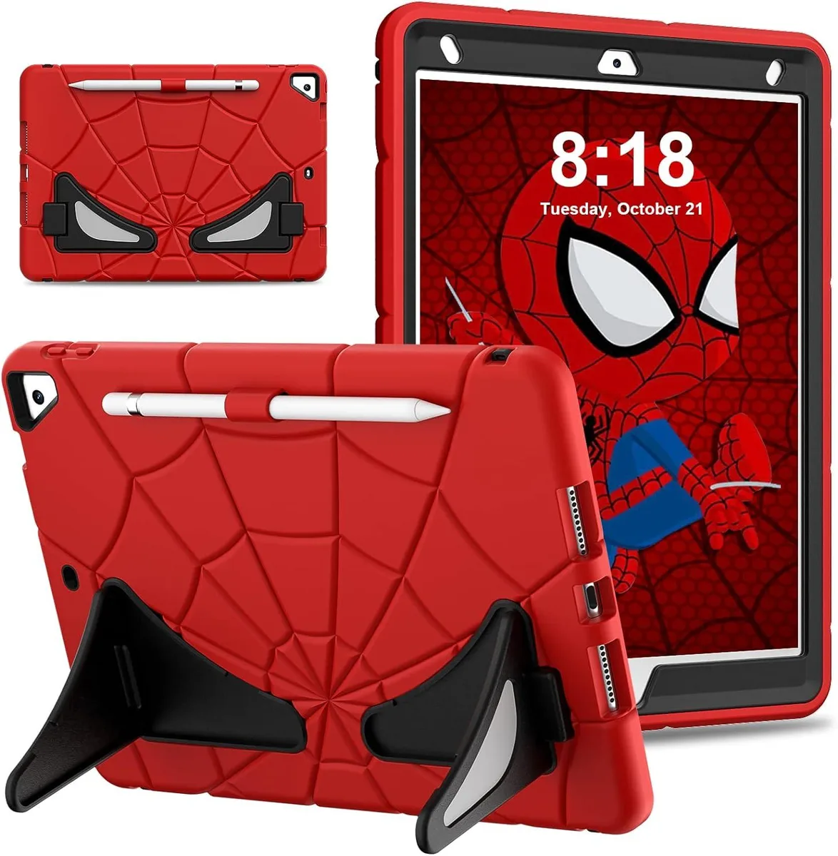 BONAEVER BONAEVER A2602 10.2 inch iPad case Black/Red — product photo