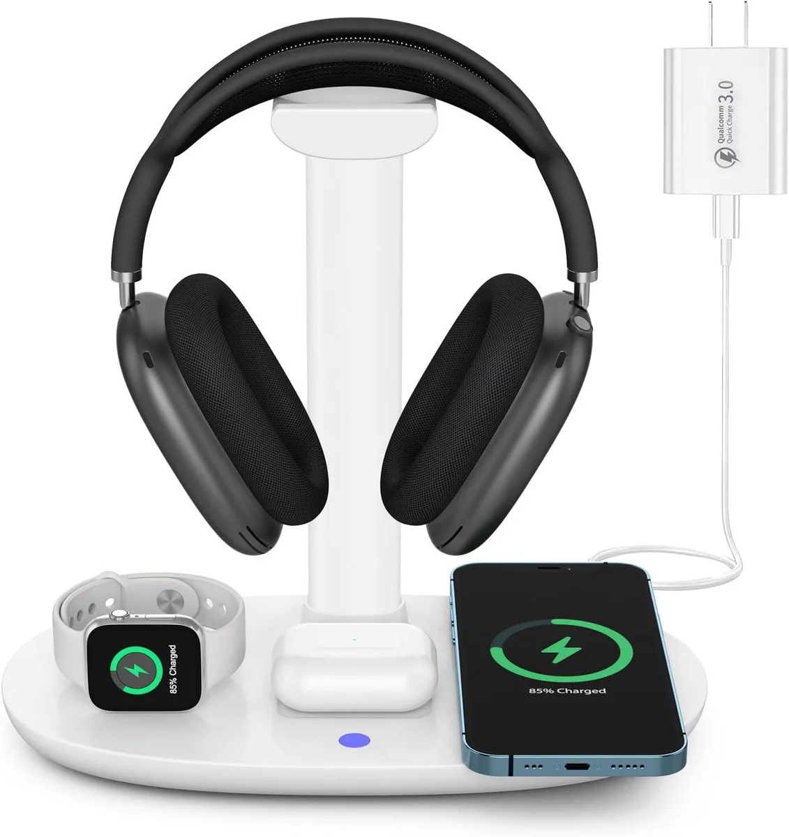 lelisten lelisten Headphone Stand 15W Wireless Charger 4 in 1 — product photo