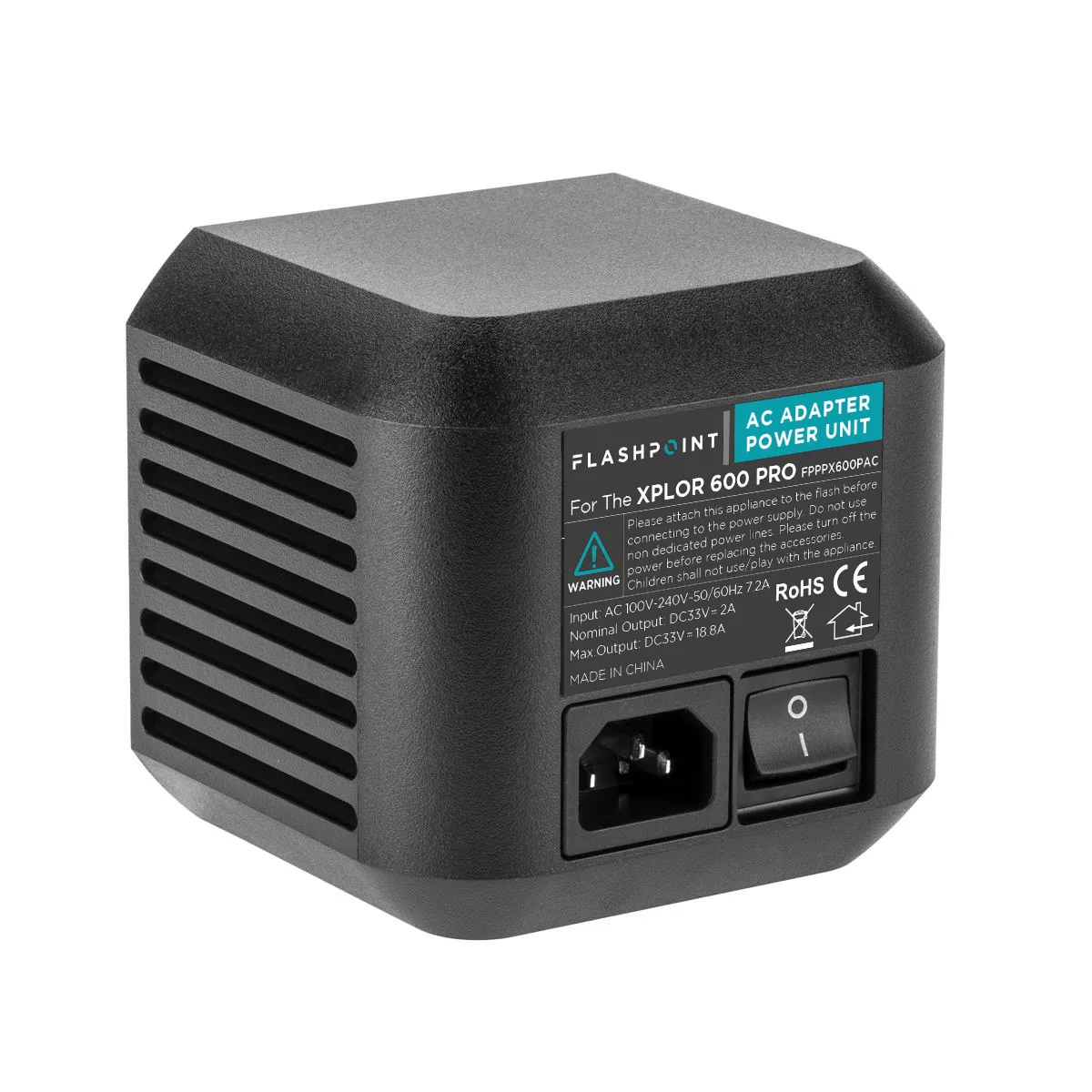 Flashpoint Brand Flashpoint AC Adapter Unit for XPLOR 600 Pro R2 Monolights (Godox AC-26) — product photo