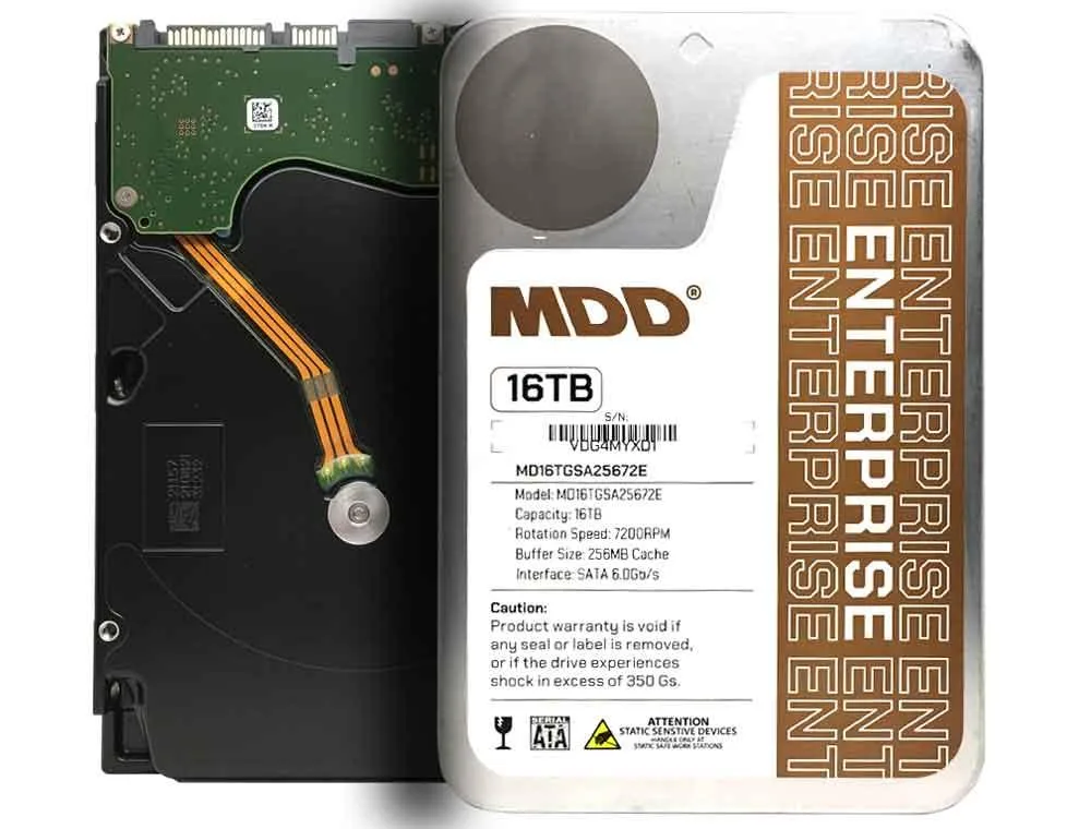 MaxDigitalData MaxDigitalData MDD16TSATA25672E 16TB 7200 RPM 256MB Cache SATA 6.0Gb/s 3.5" internal hard drive — product photo