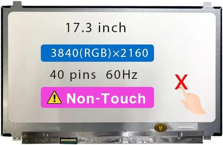 NUOLAISUN NUOLAISUN 17.3" laptop screen 3840×2160 40 pins 60Hz — product photo