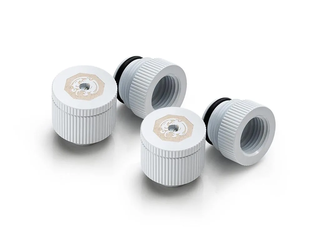 Bitspower Bitspower BPTA-EFW-V2-DW liquid cooler drain valve 2-pack Deluxe White — product photo