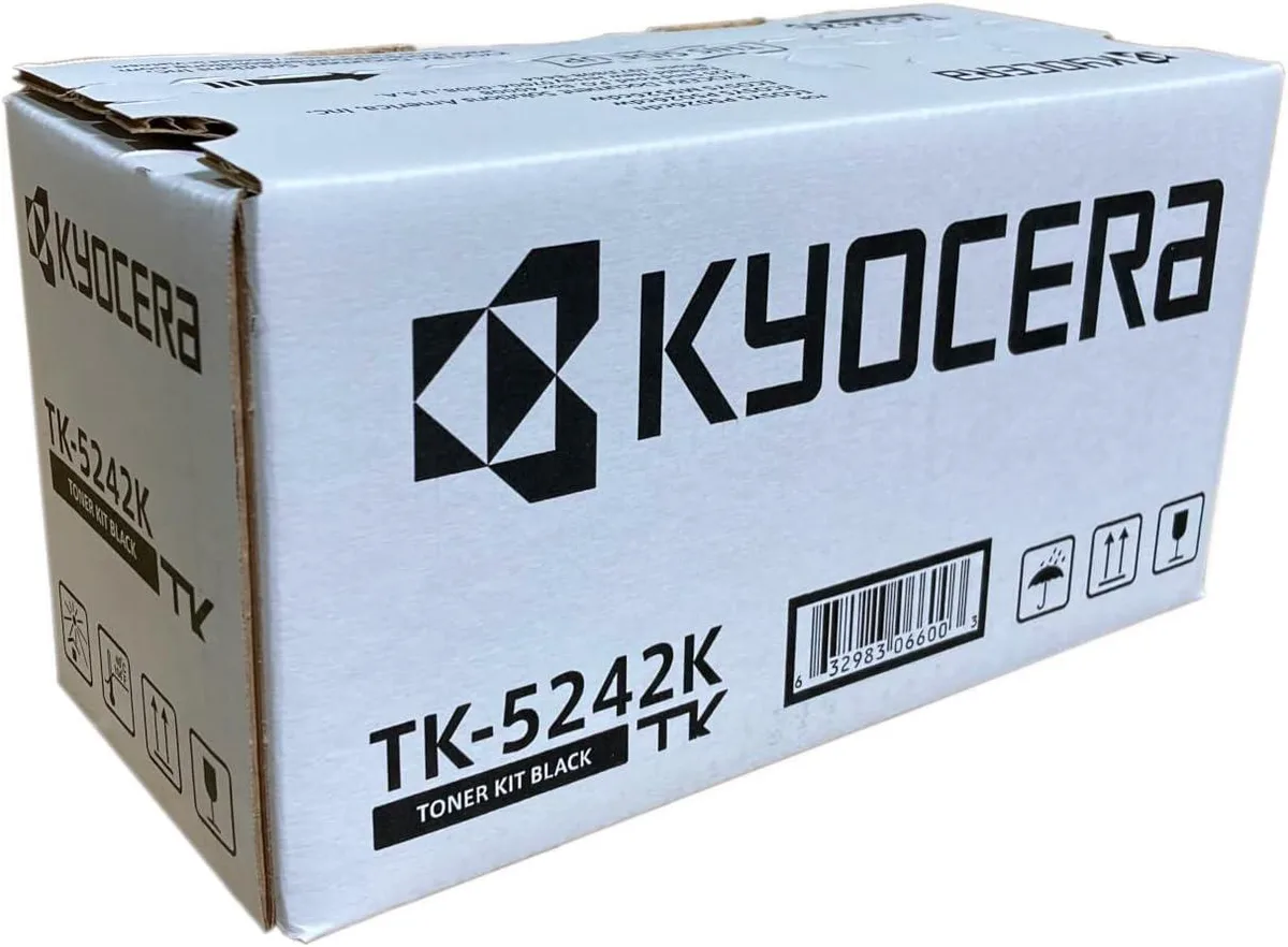 Kyocera Kyocera TK-5242K Black Toner Cartridge for M5526cdw P5026cdw scanner supply — product photo
