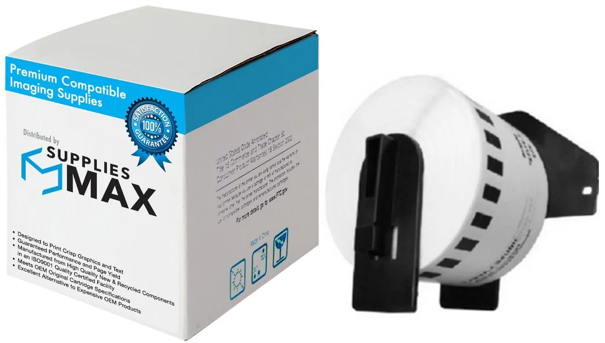 SuppliesMax SuppliesMax Compatible Label Tape DK-2223 White 50mm x 30.4m — product photo