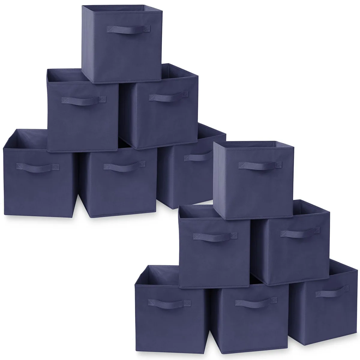 Casafield Casafield Set of 12 Collapsible Fabric Storage Bins Navy Blue 11 — product photo