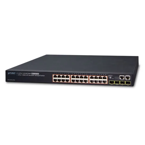 PLANET PLANET SGS-6340-24P4S 24-port PoE+ 4 SFP Layer 3 network switch — product photo