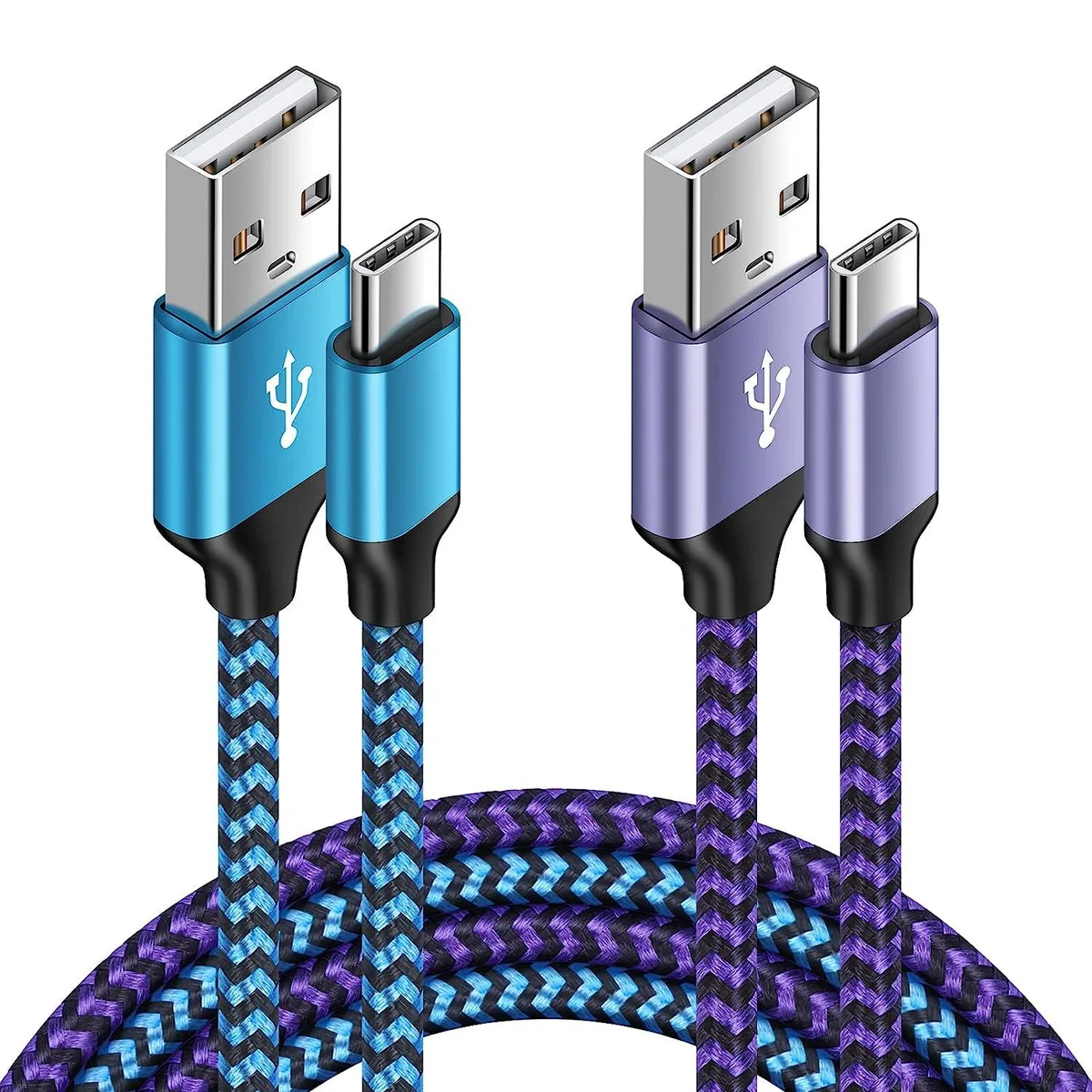lelisten lelisten USB-A to USB-C charger cable 6 ft 2-pack 480 Mbit/s 5V/3A — product photo