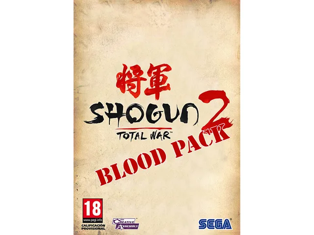 Sega Sega 28209 Total War Shogun 2 Blood Pack DLC downloadable game — product photo