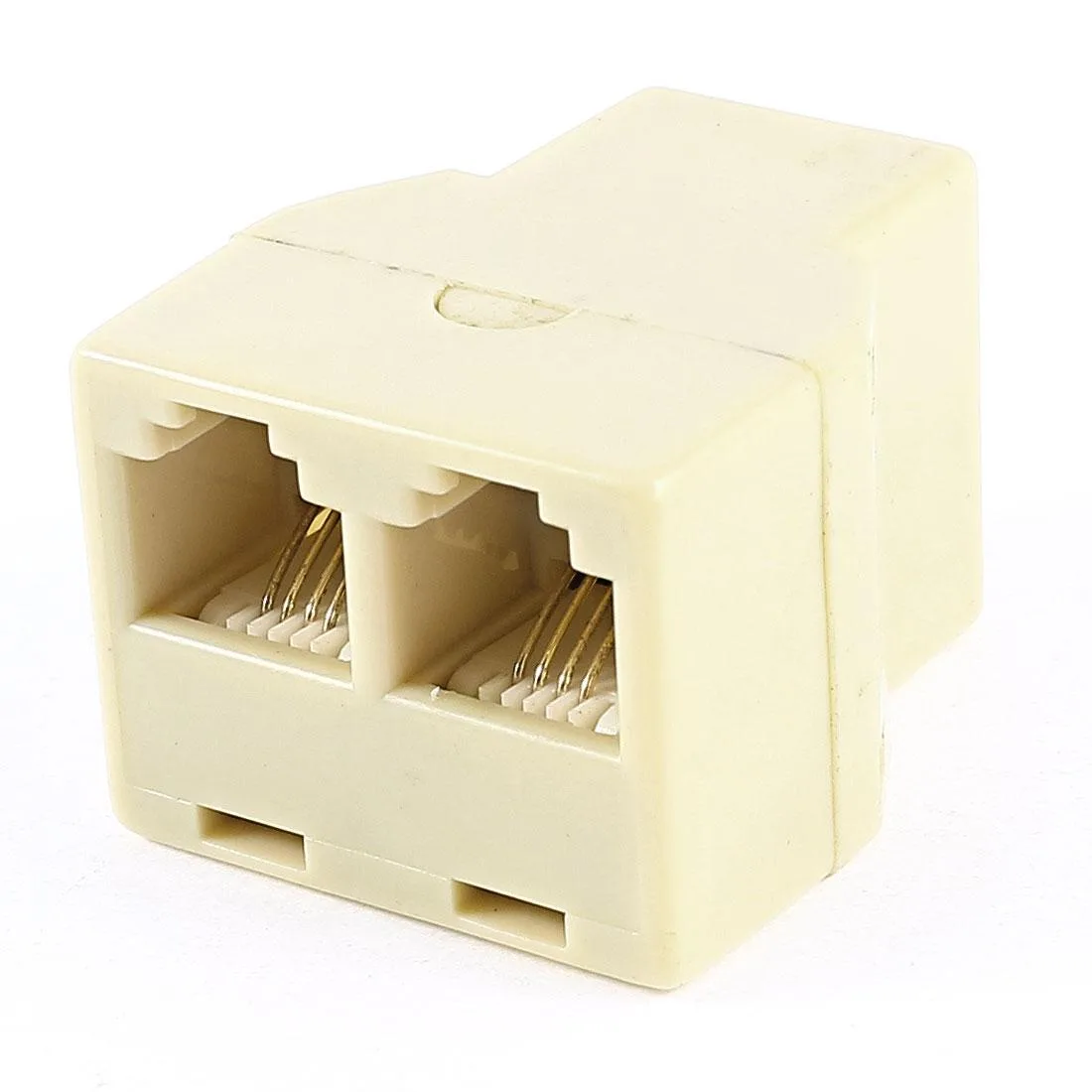 Unique-Bargains Unique-Bargains RJ11 6P4C ADSL Splitter Beige telephone accessory — product photo