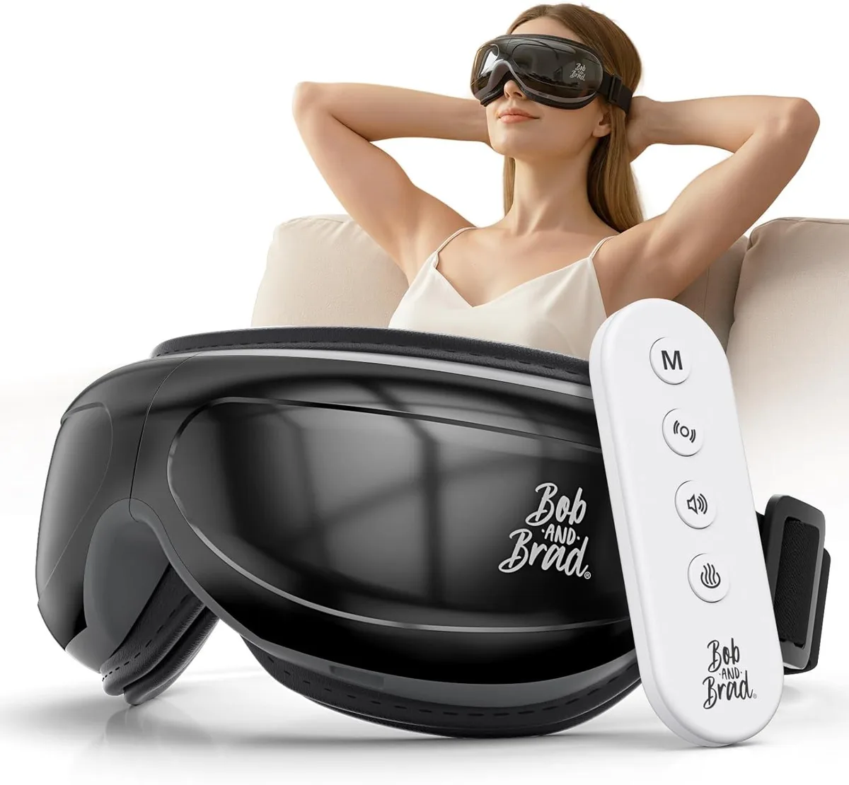 Bob and Brad Bob and Brad KS-3709B Eye Massager with Remote, Heat, Compression — product photo