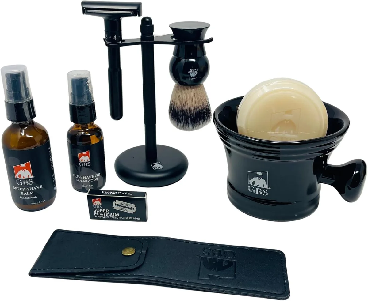 TAURKENAM TAURKENAM Shaving Set Heavy-Duty Adjustable Safety Razor Mug trimmers for men — product photo