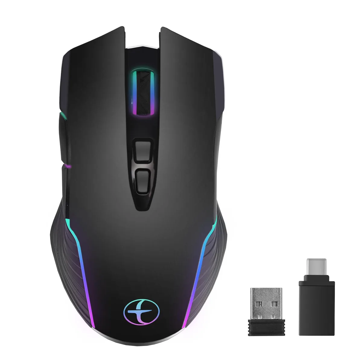 BONAEVER BONAEVER Wireless Mouse Jiggler 2.4G USB-C Black — product photo