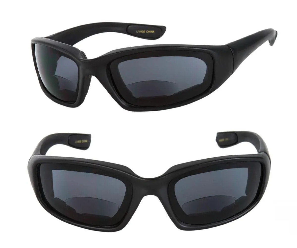 Mass Vision Mass Vision Motorcycle Bifocal Reading Sunglasses +3.00 Black — product photo