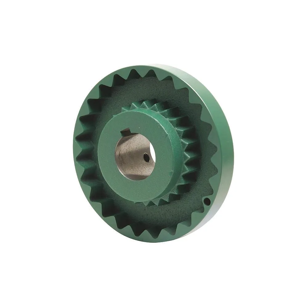 Cast iron flange hub, 2-3/8 inch bore, 6-11/32 inch diameter, Sure-Flex sleeve coupling