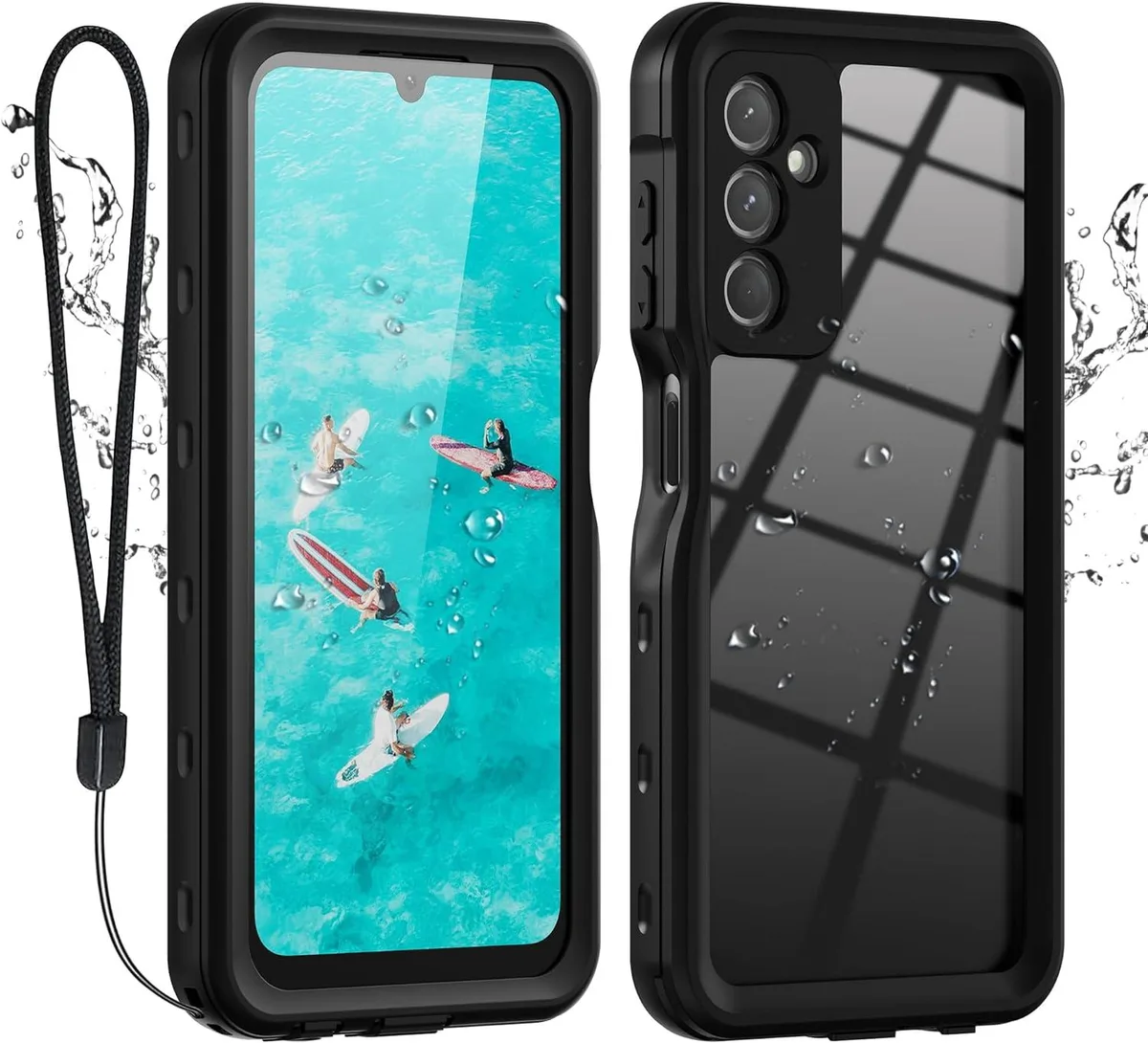 BONAEVER BONAEVER Samsung Galaxy A25 5G Waterproof Case Black — product photo