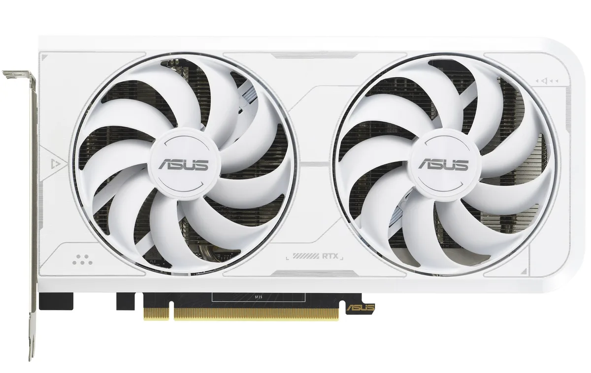 ASUS ASUS DUAL-RTX3060TI-O8GD6X-WHITE graphics card — product photo