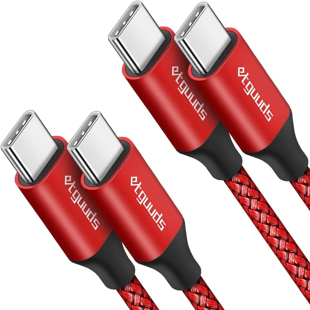 Elestur Elestur USB-C to USB-C Cable 2ft 2-Pack 60W — product photo