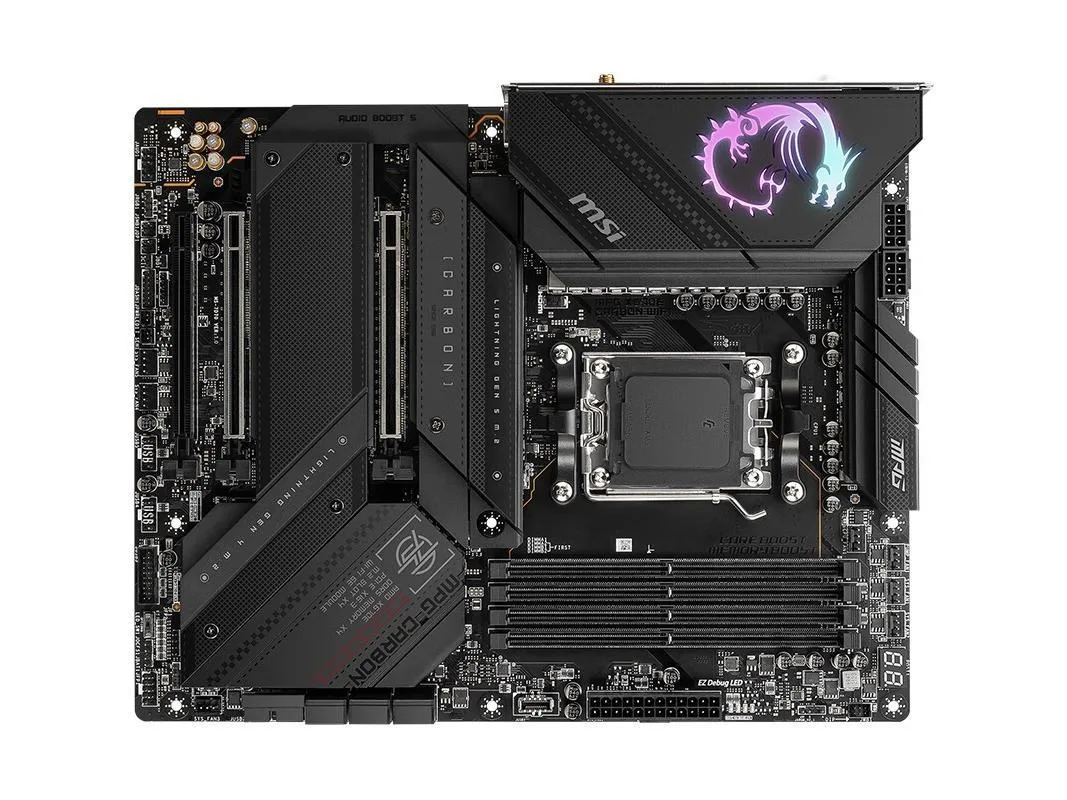 MSI MSI MPG X670E CARBON WIFI AMD motherboard — product photo