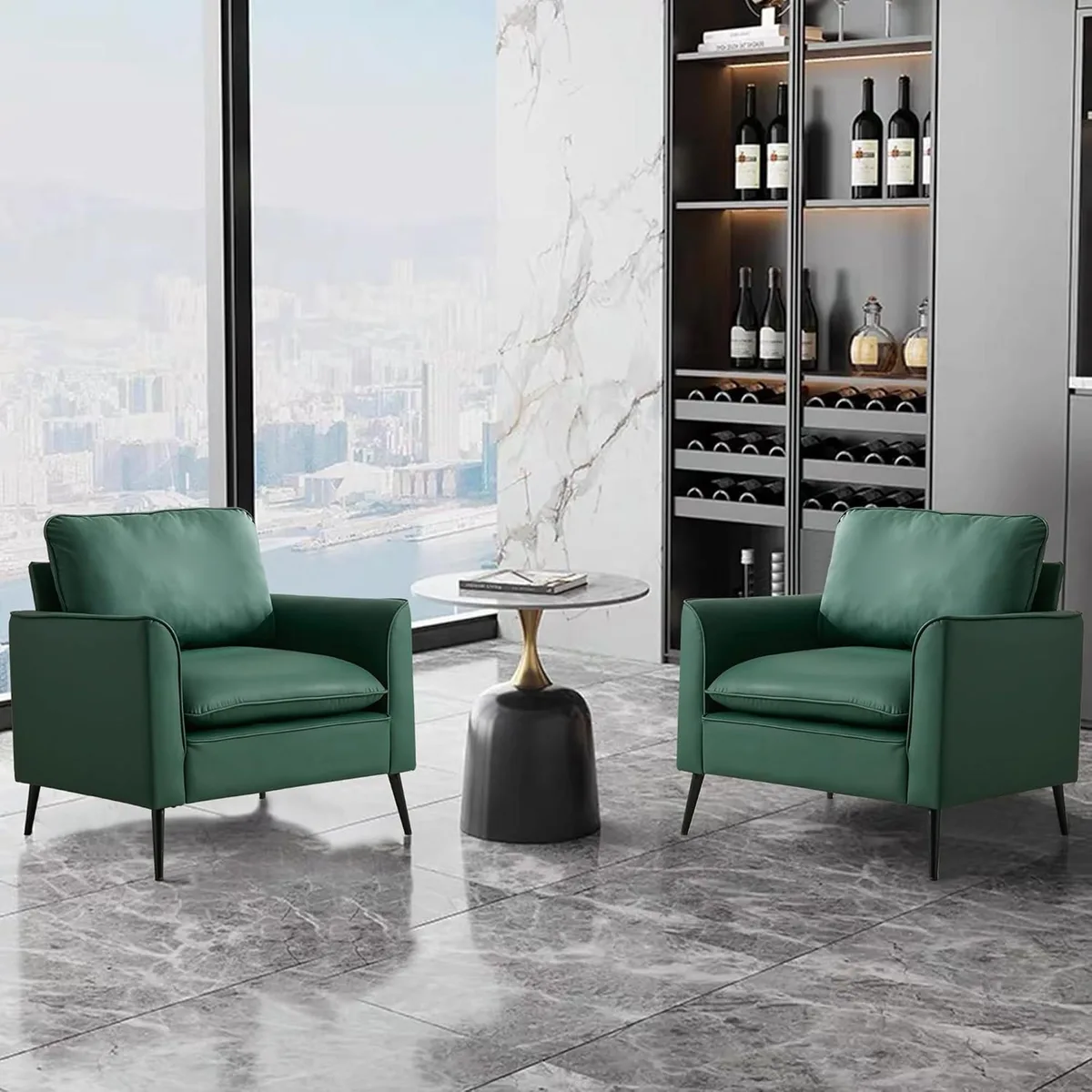 tuphen tuphen Cat paw leather sofa 2PC Green — product photo