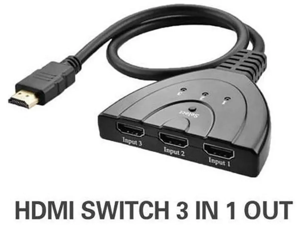 SMUGDESK SMUGDESK 3 Port HDMI 1080P Auto Switcher with Cable — product photo