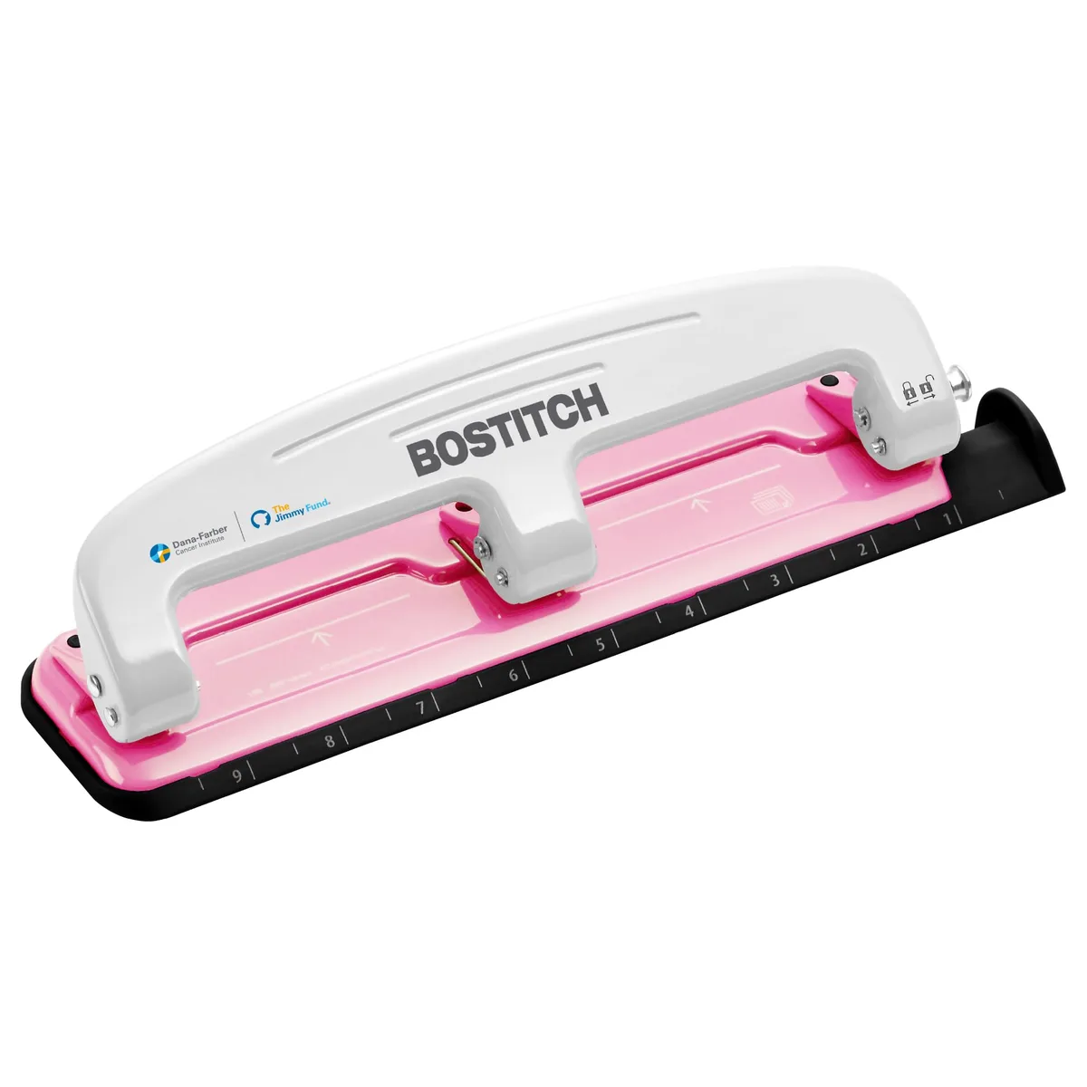 PaperPro inCOURAGE 12 Reduced Effort 3-Hole Punch 12 Sheets Pink 2188 — product photo
