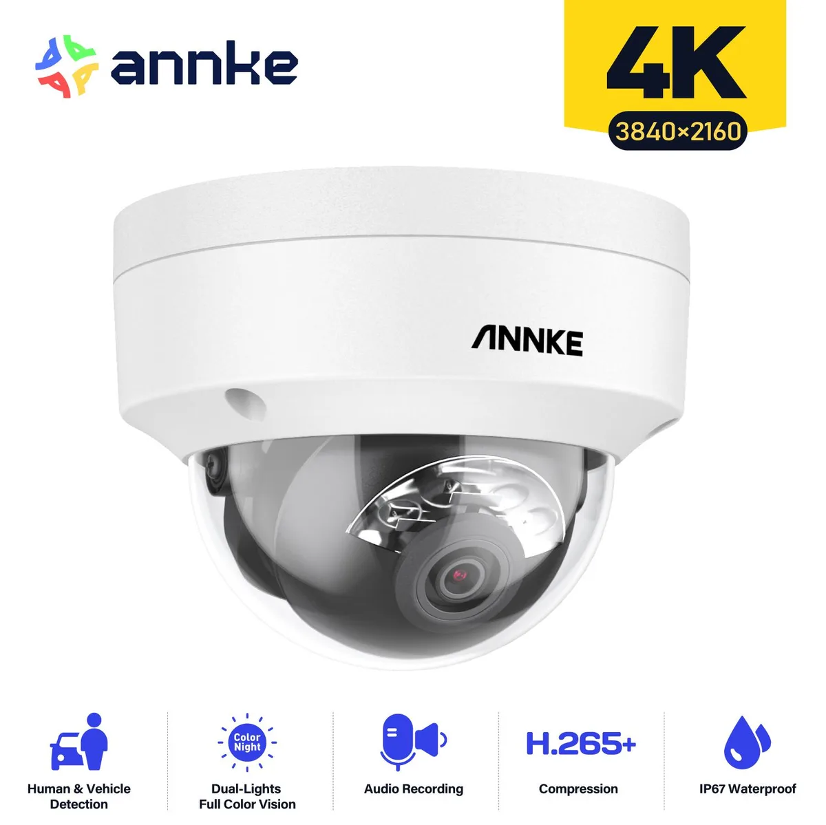 Annke Annke 4K IK10 Vandal-Resistant PoE Network Camera 4mm — product photo