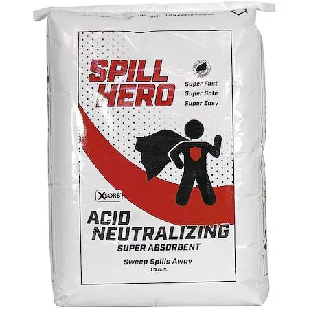 White granular sorbent in a 20 lb bag