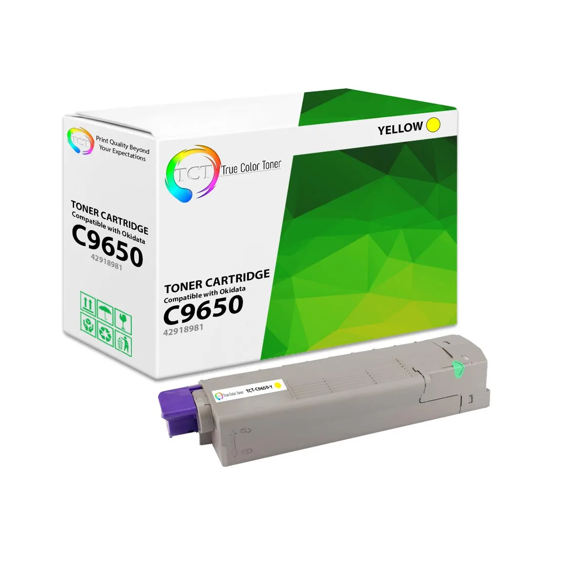 True Color Toner True Color Toner C9650 Yellow Toner Cartridge 42918981 16000 Pages — product photo