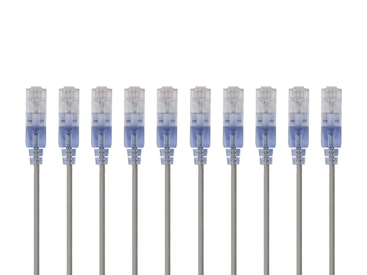 Monoprice Inc. Monoprice Inc. 129439 network ethernet cable 2 ft Gray 10-Pack — product photo