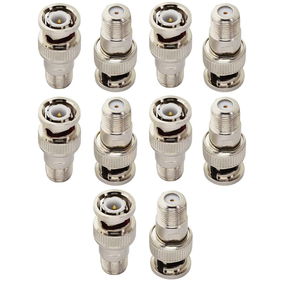 KEHIPI KEHIPI BNC Male to F Female Coax Adapter 10 Pack — product photo
