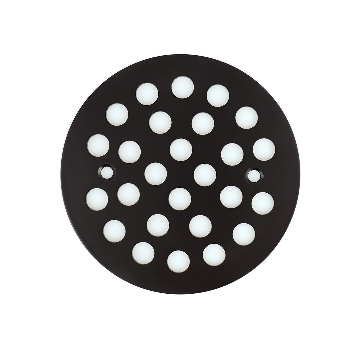 Inch Screw-in Round Floor Drain Cover Black 108mm 304 Stainless Steel 1.8mm — product photo