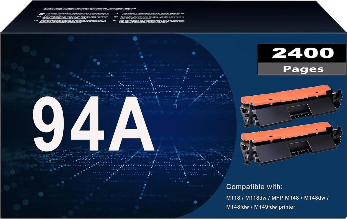 NuoTo NuoTo 94A CF294A Black Toner Cartridge 2-Pack 1200 Pages — product photo