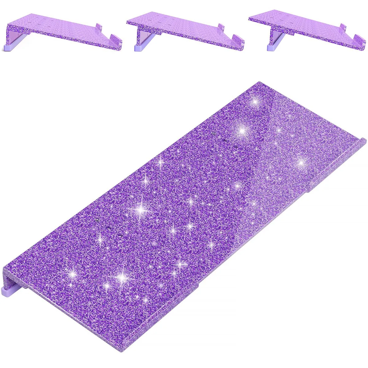  KEENWEGO ComputerKBStand-ADJ Keyboard Stand Acrylic 17 in 6-Level Sparkling Purple — product photo
