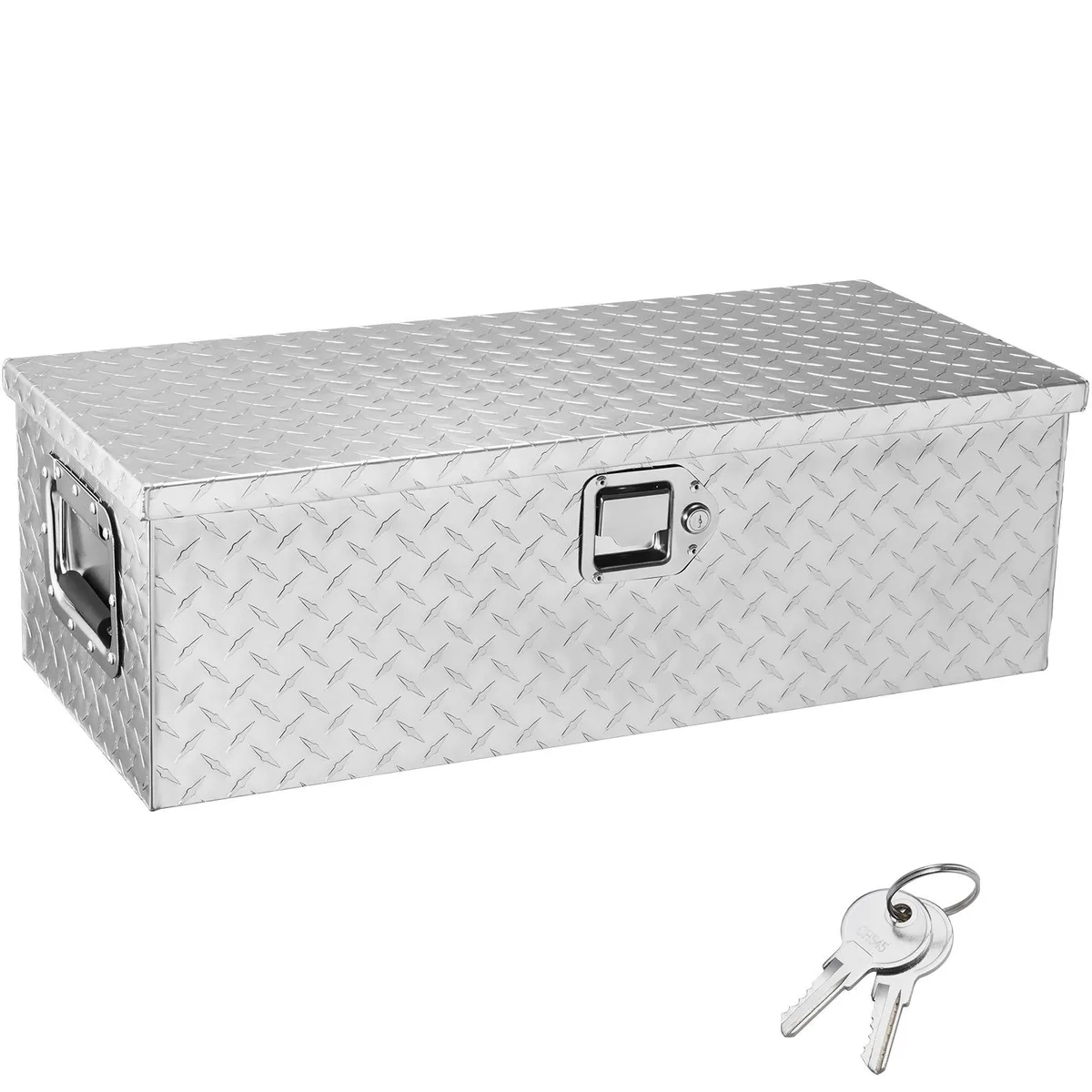 VEVOR VEVOR JL-TB19-1 Aluminum Truck Bed Tool Box 30x13x9.6" Silver — product photo