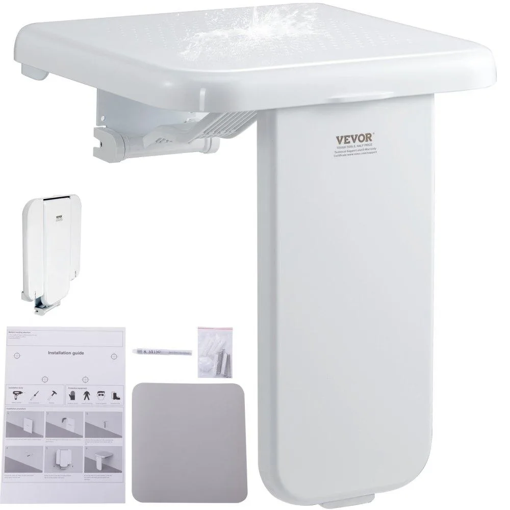 VEVOR VEVOR Folding ABS Shower Seat 15.7'' x 16.7'' 440 lbs — product photo