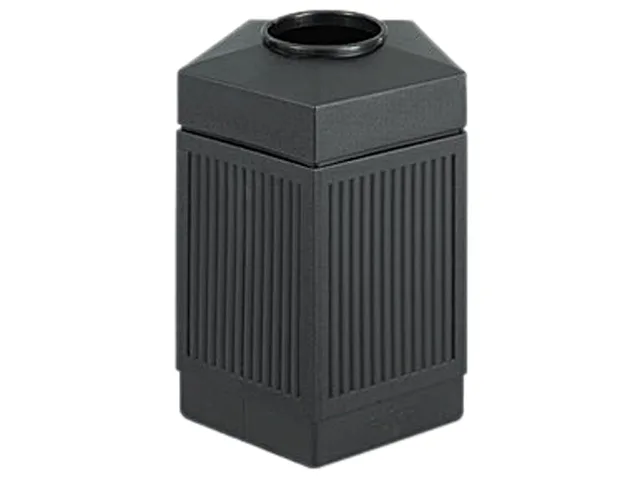 Safco Products Safco Products 9486BL Pentagon Receptacle 45 gal Black — product photo