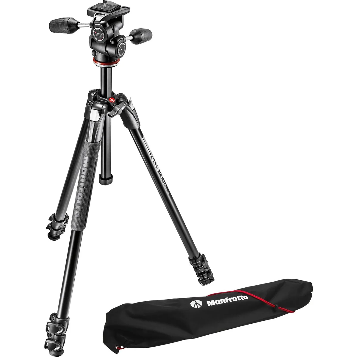 Manfrotto Manfrotto 290 Xtra 3-Section Aluminum Tripod with 804 3-Way Head — product photo