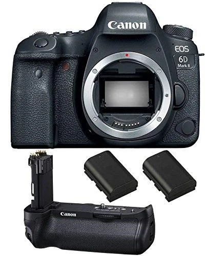 Canon International Canon International EOS 6D Mark II DSLR Camera Body Only BG-E21 Grip 2 Spare Batteries — product photo