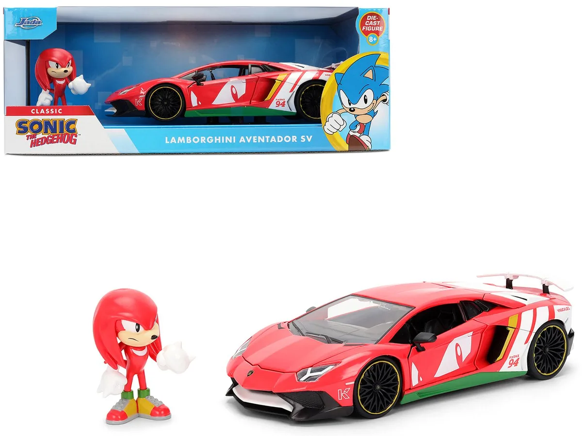 Jada Jada Lamborghini Aventador SV 1/24 Diecast with Knuckles Figure — product photo