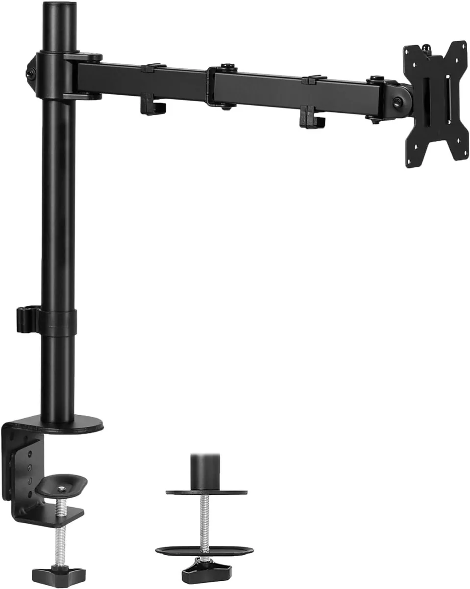 Corn Electronics Corn Electronics Single Monitor Arm Desk Mount Black — product photo