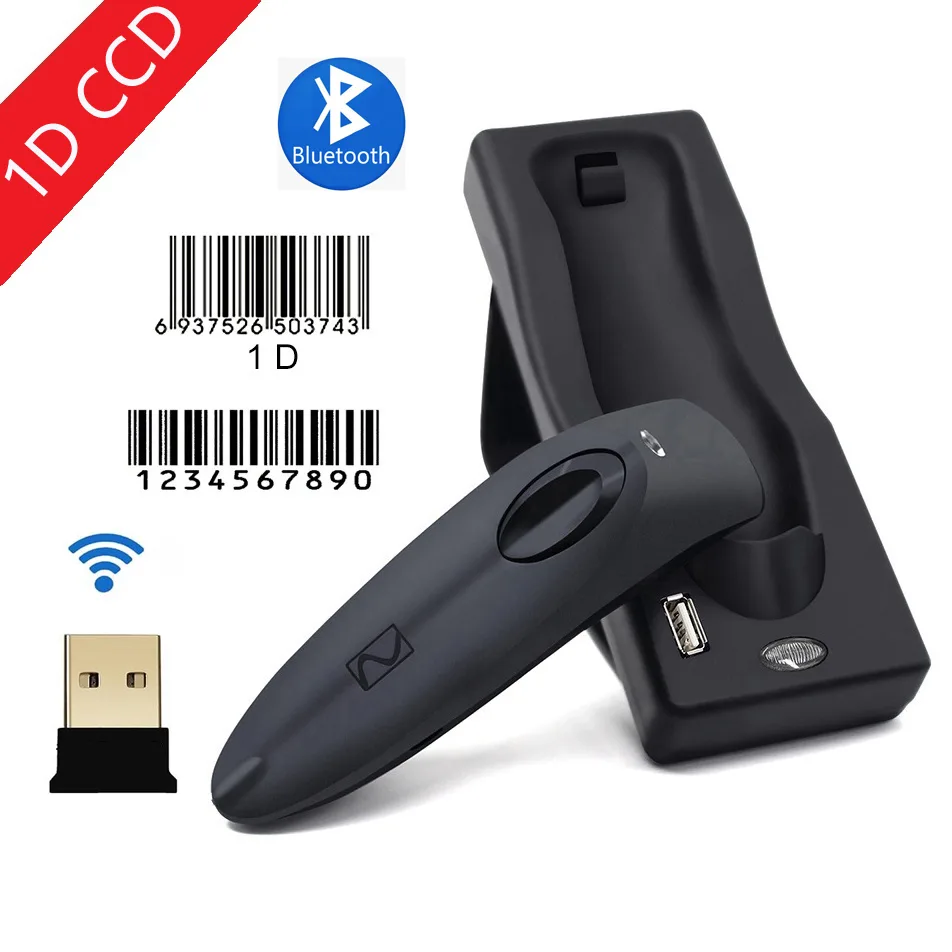 Nexanic Nexanic MJR40 1D Bluetooth 2.4Ghz Wireless Barcode Scanner — product photo
