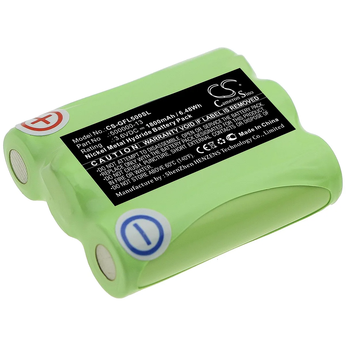 Cameron &amp; Co Cameron &amp; Co GPS Accessory Battery DS-CS-GFL500SL 1.8 Ah 3.6V 1800mAh Green — product photo