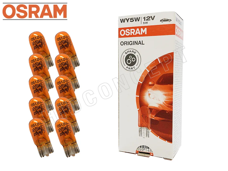 OSRAM OSRAM 2827 WY5W Amber Halogen 12 V 5 W Pack of 10 — product photo