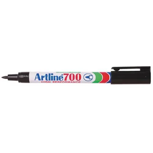 Artline Artline Bullet Tip Permanent Marker 0.7mm 12pcs Black — product photo