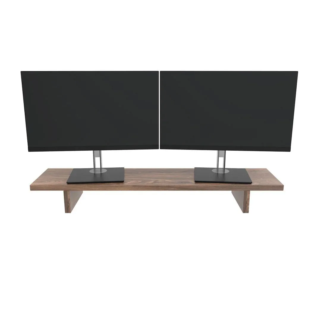 Desky Desky Minimal Monitor Stand Natural Walnut Laminate 41.3" x 9.8" x 4.9 — product photo
