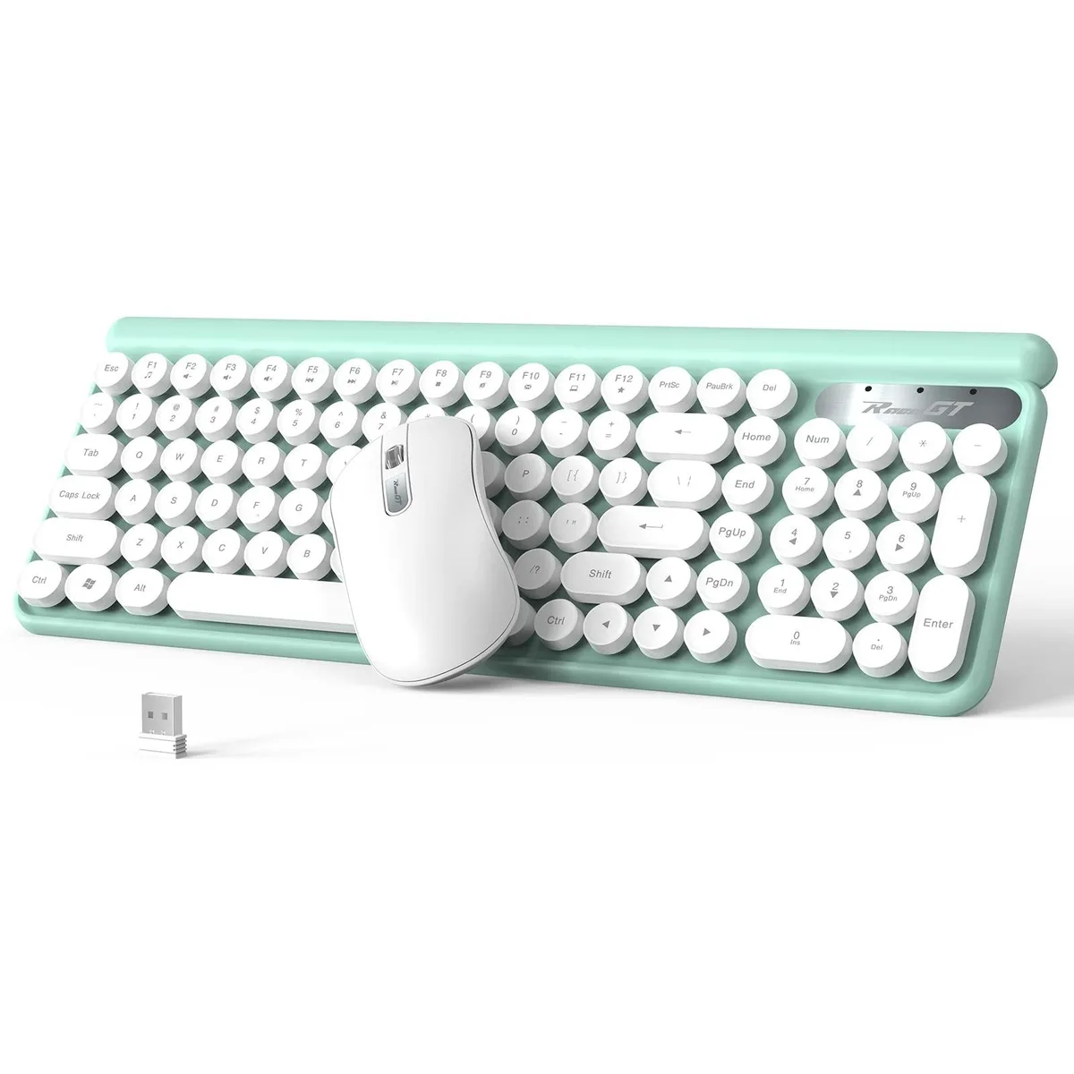 Bipra Bipra Typewriter Wireless Keyboard Mouse Combo 2.4G 10m 2 in 1 accessory — product photo