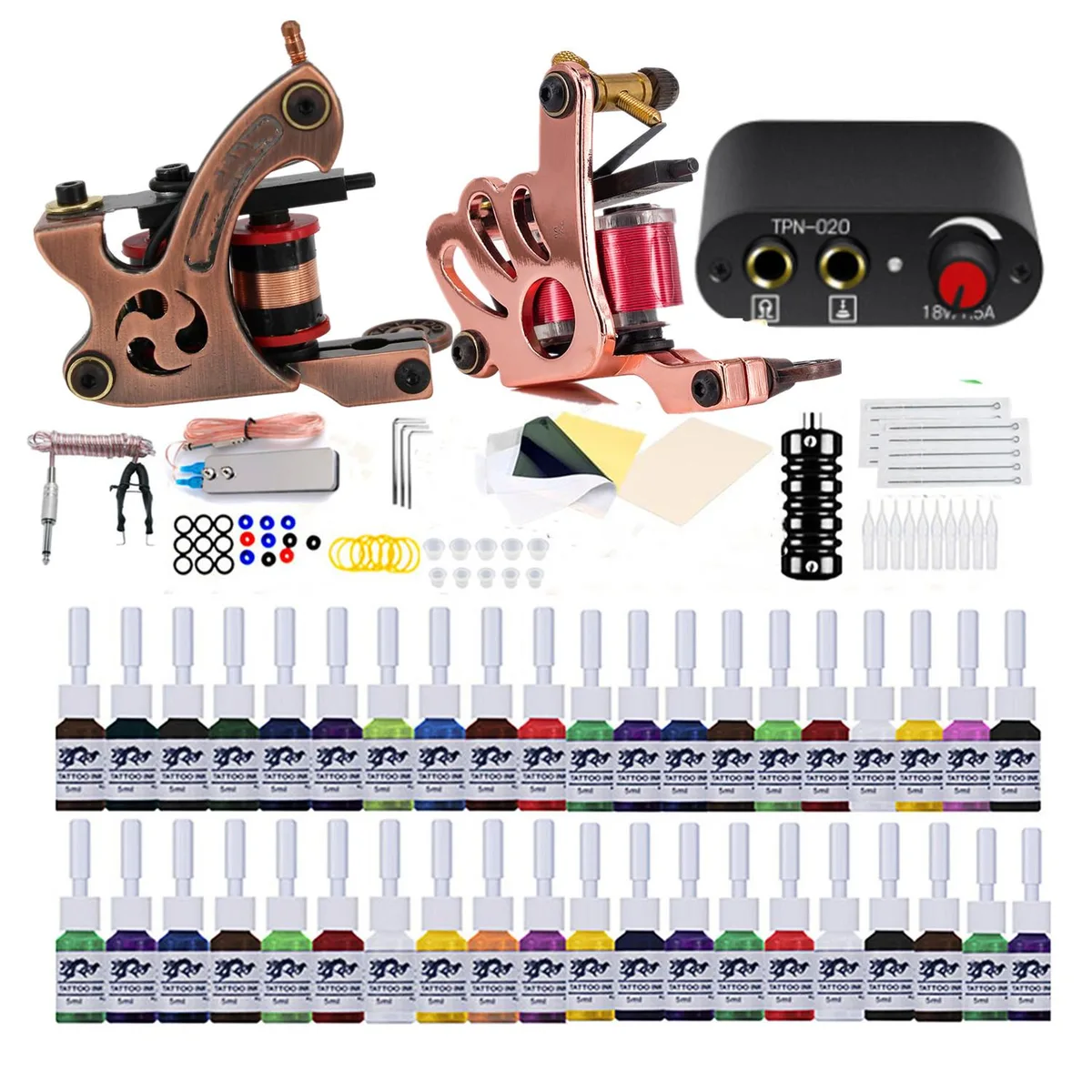 A-1 A-1 Tattoo Kit 2 Machines 40 Colors 14 Inks — product photo