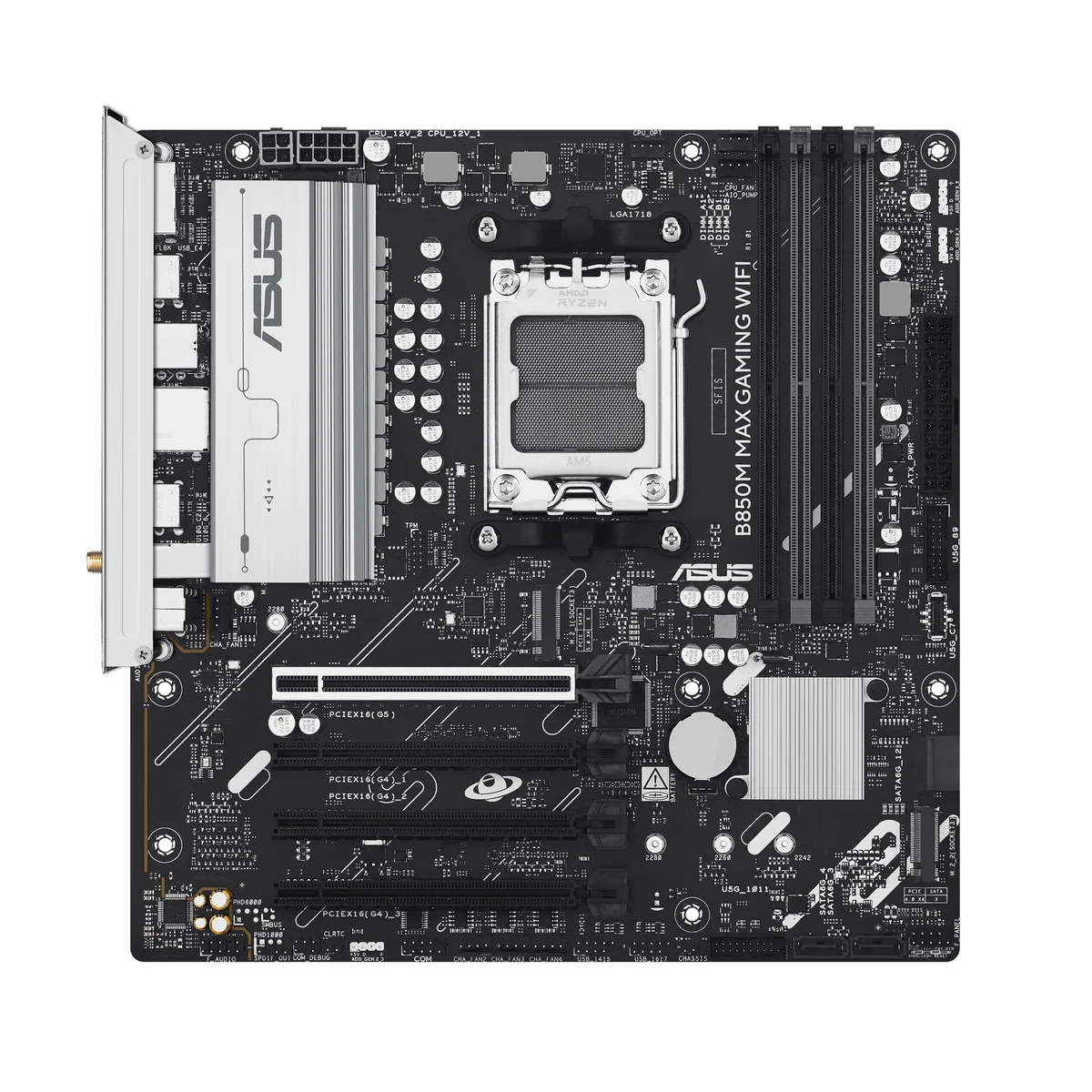ASUS ASUS B850M MAX GAMING WIFI AMD motherboard — product photo