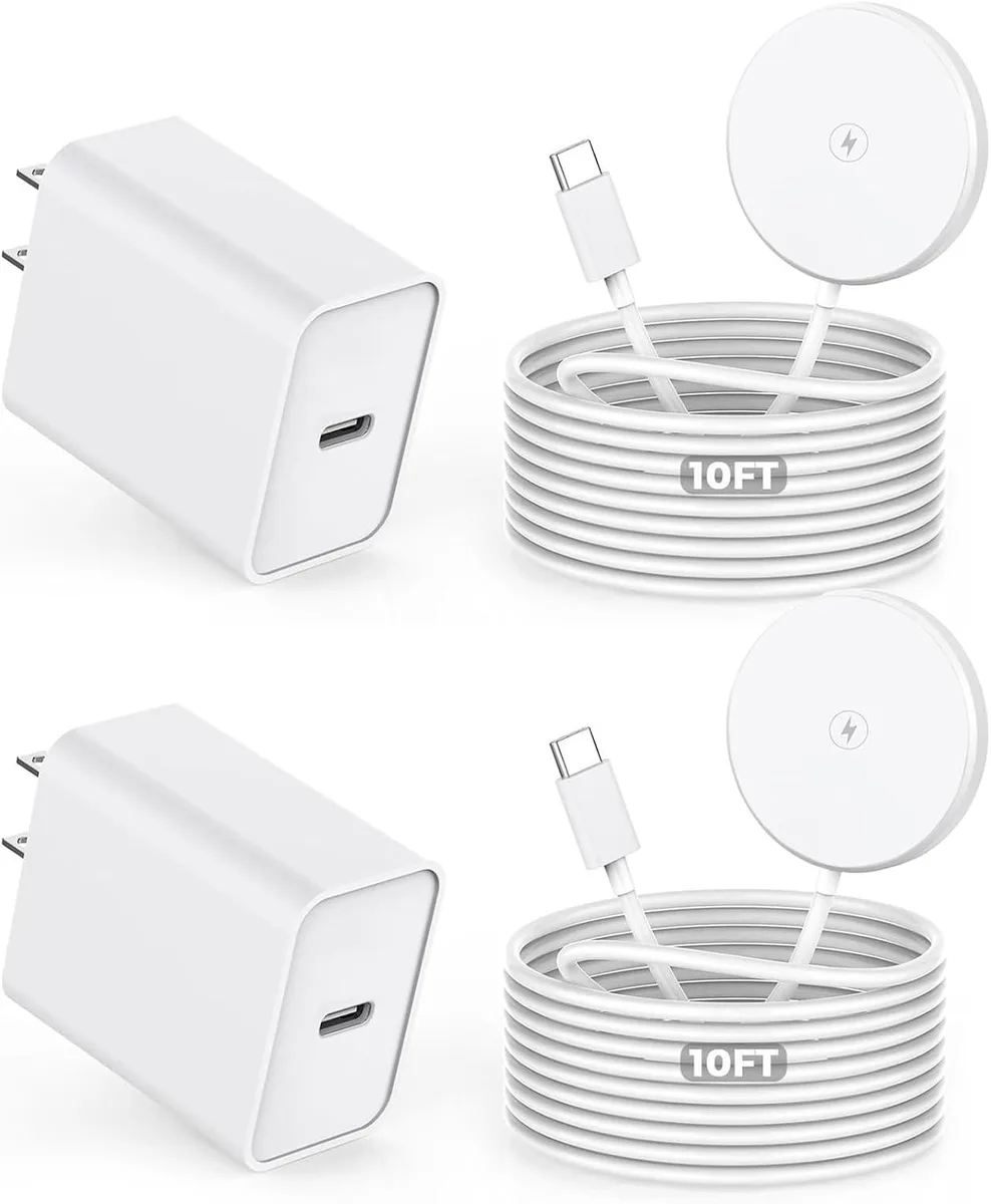 Luisport Luisport Magnetic Wireless Charger 2Pack 10FT MFi Certified — product photo